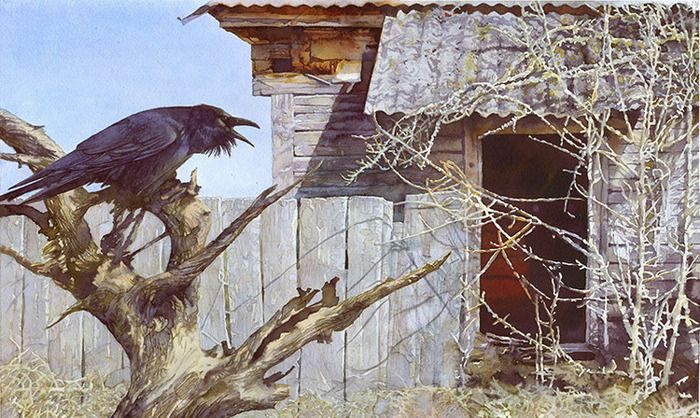 «Ворон» Рисунок Ирины Батаковой